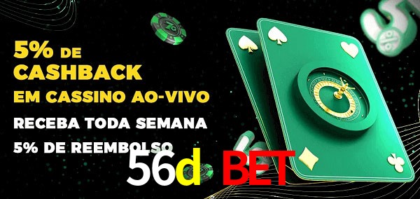 Promoções do cassino ao Vivo 56d bet